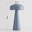 Lampe champignon rechargeable Soma bleu clair avec variateur tactile et température de couleur réglable