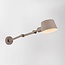 Applique murale Mellow taupe avec bras réglable et lumière double face