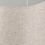 Suspension Hirom beige avec abat-jour en lin 2 lumières