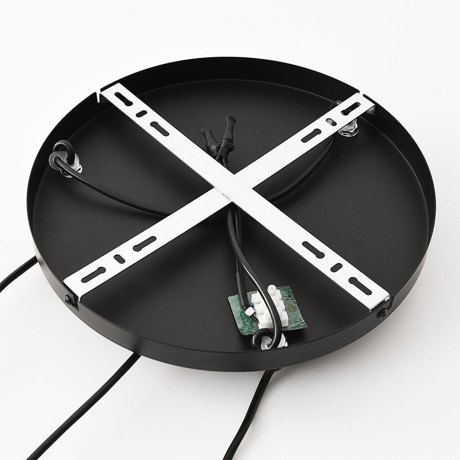 Suspension design à 3 lumières avec verre ambré - Orina