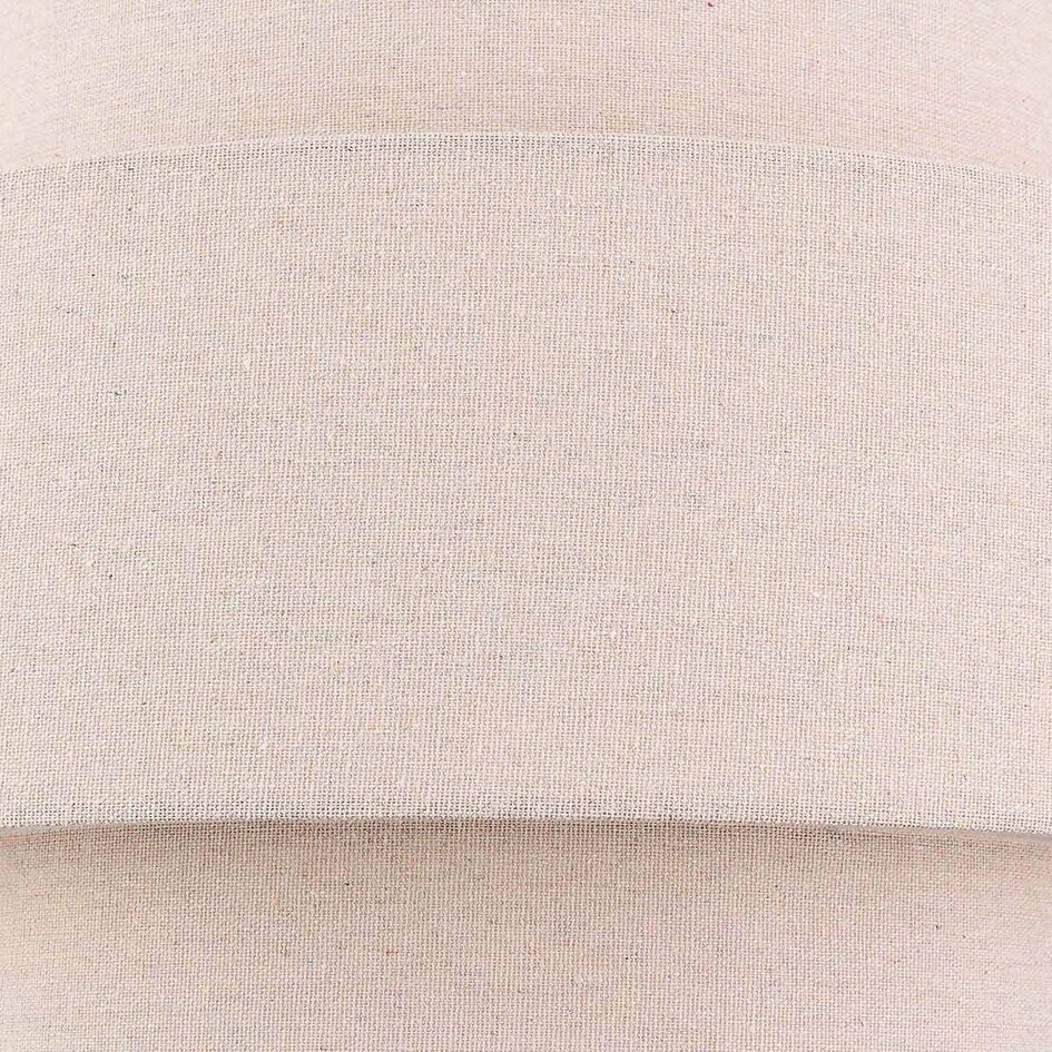Suspension Corra beige avec abat-jour en lin superposé