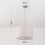 Moderne suspension Avano beige avec abat-jour en lin