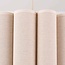 Suspension Celine - abat-jour en lin plissé, beige