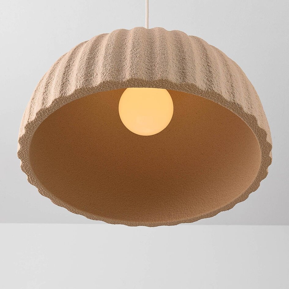 Suspension Wabi Sabi Kawasu - effet pierre caramel clair