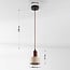 Suspension luxueuse Muro en travertin (pierre naturelle) et bois