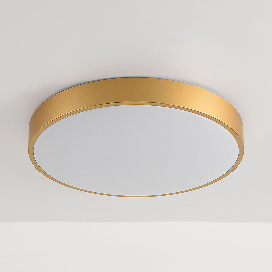 Plafonnier moderne Gorila doré avec LEDs dimmable à 3 étapes