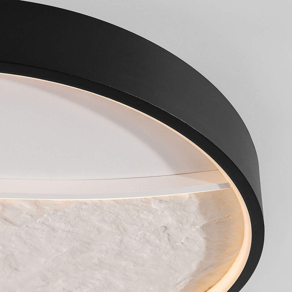 Plafonnier Ceres dimmable à 3 étapes LED - noir et beige