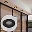 Spot encastré moderne noir IP44 - Ray