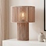 Lampe de table Rilva en corde de coton naturelle