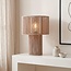 Lampe de table Rilva en corde de coton naturelle