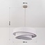 Design suspension Nerai beige avec trois abat-jours en lin superposés