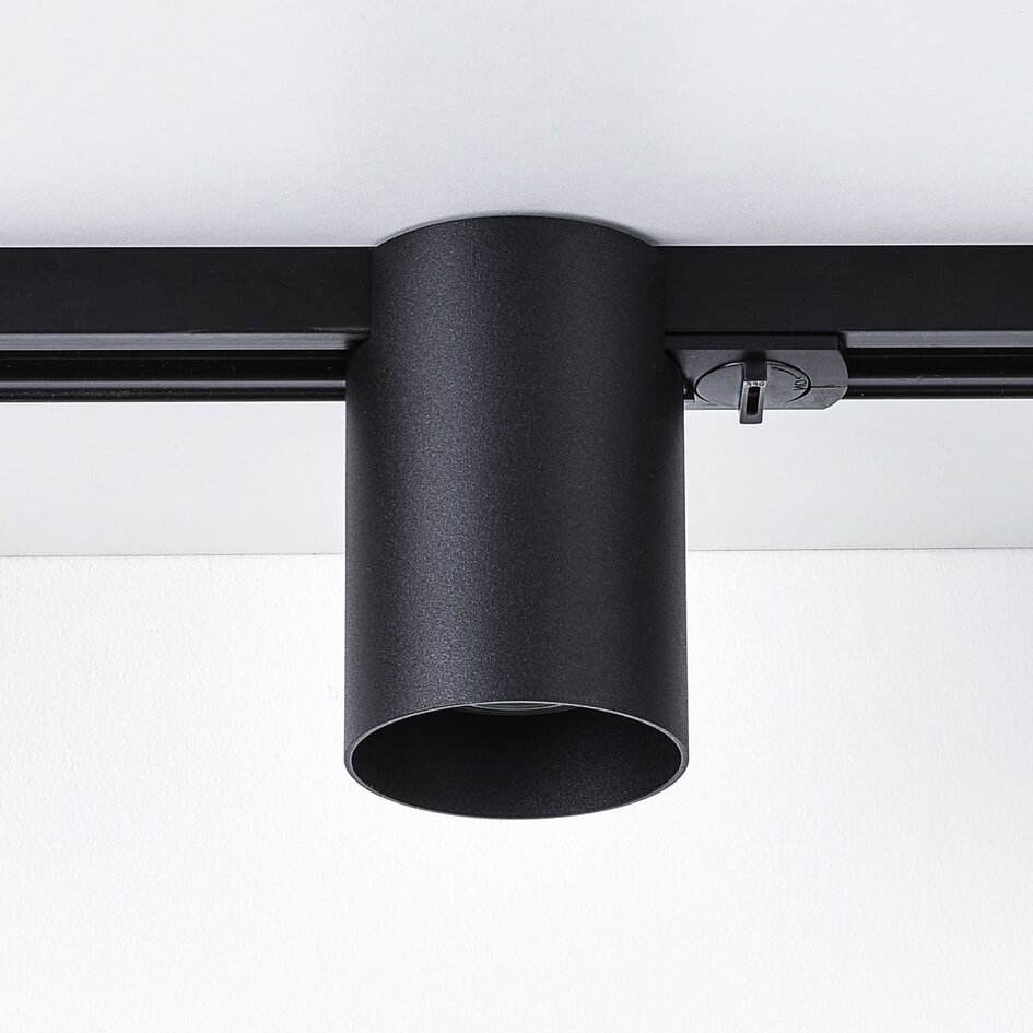 Spot sur rail monophasé Zylox - noir