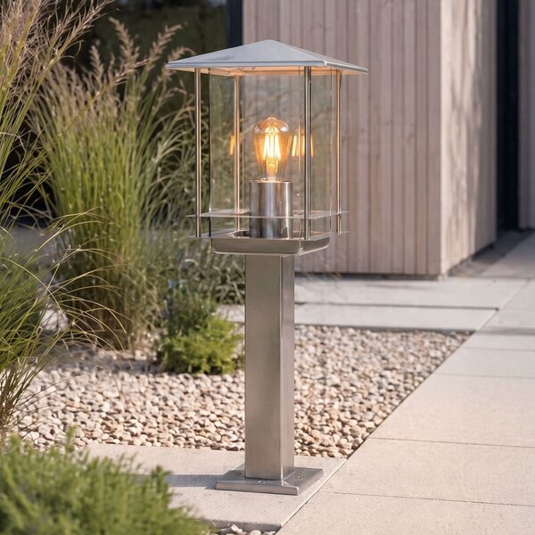 Lampe extérieur classique Rocco en acier inoxydable, 45 cm