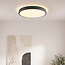 Plafonnier moderne Arvid avec effet pierre gris foncé – dimmable à 3 étapes Ø40 cm