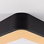 Plafonnier Cercal Ø30 cm - noir, effet feuille d'or, variateur à 3 niveaux