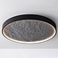 Plafonnier Cercul avec LED dimmable à 3 niveaux et effet pierre gris, Ø60 cm, 29W