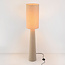 Lampadaire Santer en lin - beige