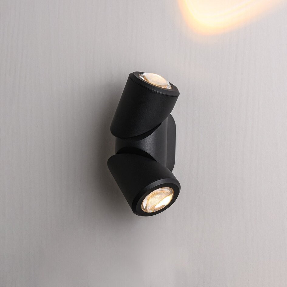 Applique d'extérieur Soria LED up & down en noir