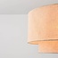 Suspension Cavallo 2 couches avec abat-jour en lin - beige
