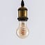 Ampoule LED à filament en spirale E27 dimmable, 4,5 W, 2700 K, verre ambré Ø60 mm