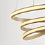 Suspension design Tynara à LED intégrée, variable sur 3 niveaux en beige sable