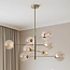 Plafonnier 8 lumières Oito - doré et verre ambré