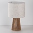 Lampe de table moderne boho-chic avec abat-jour en lin - Ranpu