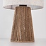 Lampe de table moderne boho-chic avec abat-jour en lin - Ranpu