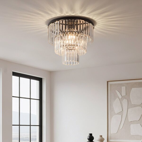 Plafonnier luxueux avec verre transparent - Royce