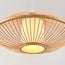 Suspension Levra en bambou à diffuseur en lin naturel