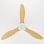 Ventilateur de plafond Rivotra avec télécommande - blanc et hêtre