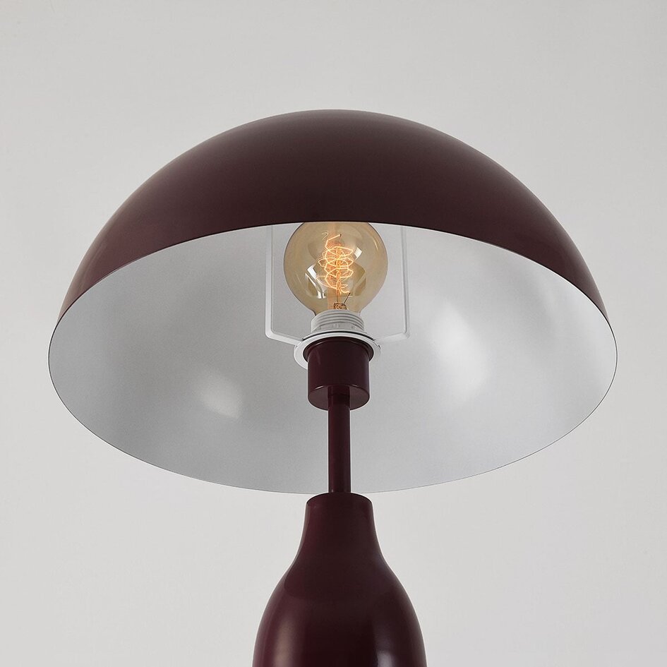 Lampadaire design Mura en métal bordeaux