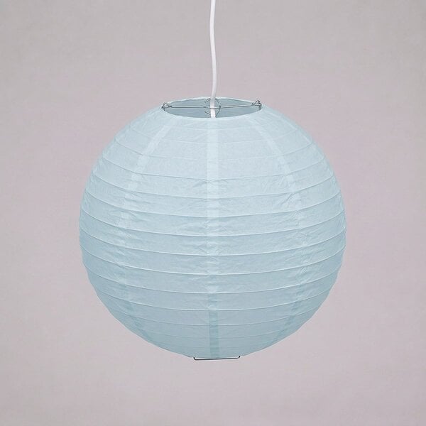 Lampion en nylon bleu clair pour l'extérieur