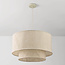 Suspension Cavallo 2 couches avec abat-jour en lin - beige