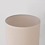 Lampe de table Seyra en céramique brune à abat-jour en tissu beige