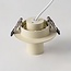 Spot encastré orientable en beige Ø10 cm