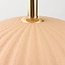 Plafonnier Lysko avec abat-jour nervuré - beige sable