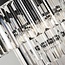 Suspension en cristal avec cristaux transparents - Cristal