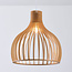 Lampe suspendue style rurale avec bois naturel - Hanoï