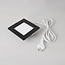 Spot encastrable LED carré 6W à température de couleur réglable - 120 x 120 mm noir