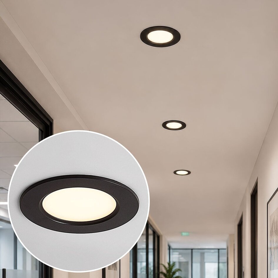Spot circulaire à LED 6W avec CCT 3000K/4000K/6500K - Ø120mm