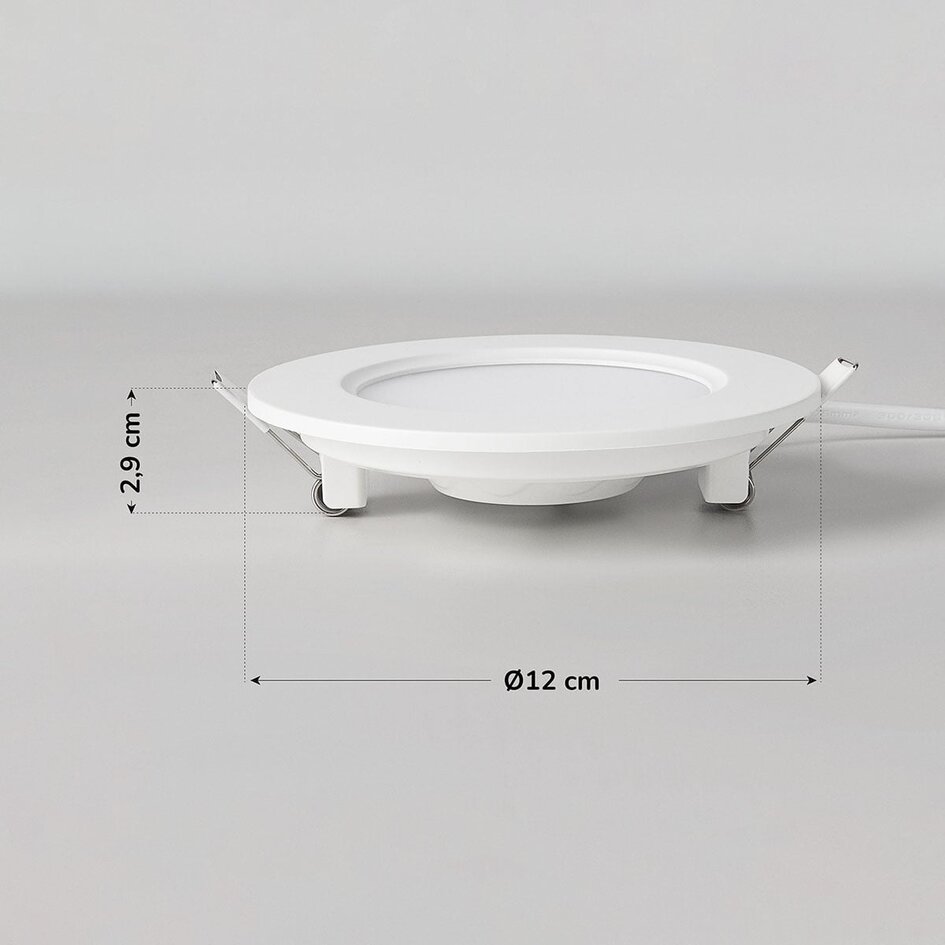 Spot circulaire à LED 6W avec CCT 3000K/4000K/6500K - Ø120mm