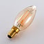 Ampoule flamme LED E14 à filament dimmable Ø35 mm en verre ambré 4,5 W 2200 K