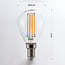 Ampoule LED E14 à filament dimmable Ø45 mm en verre transparent 4,5 W 2700 K
