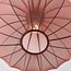 Plafonnier Ecruva à abat-jour en tissu rose terracotta