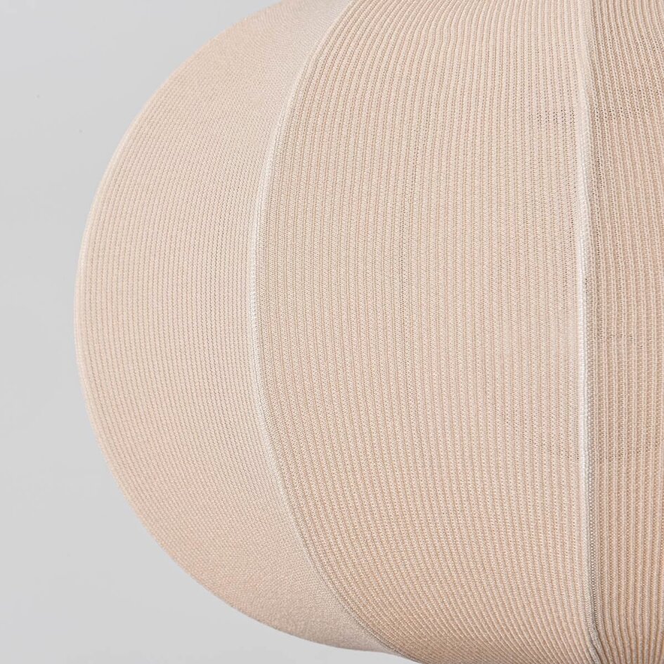 Applique murale réglable Flera - abat-jour rond en tissu beige