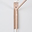 Applique murale réglable Brandel - abat-jour rond en tissu beige clair