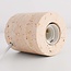 Lampe de table Thalassa avec pied effet travertin (sans ampoules)
