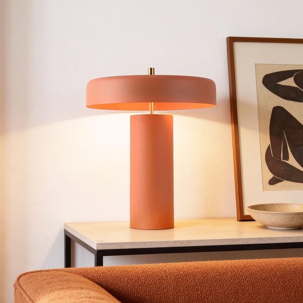 Lampe de table Eleonora 2 lumières - terre cuite