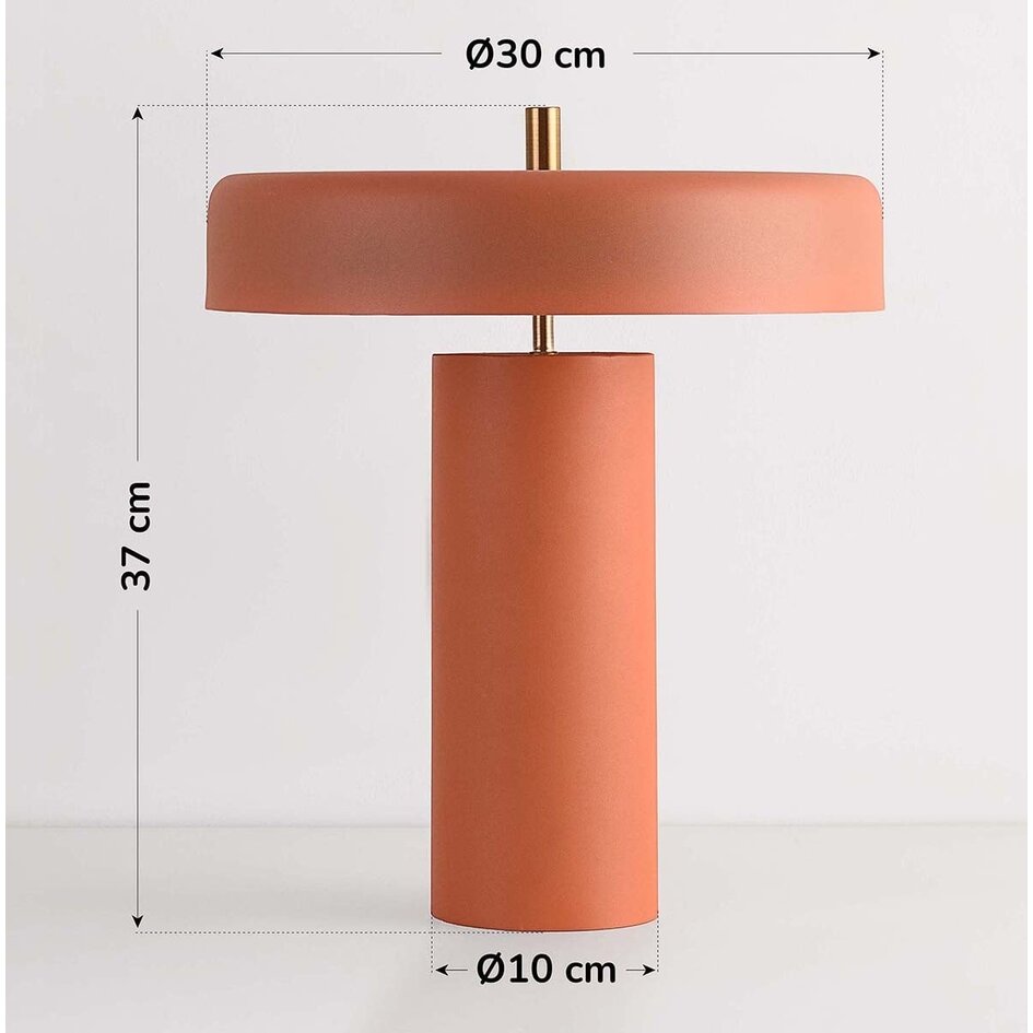 Lampe de table Eleonora 2 lumières - terre cuite